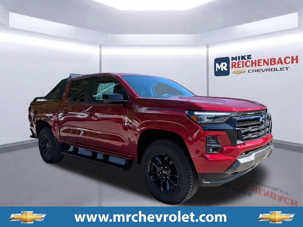 2026 Chevrolet Colorado Z71 in Radiant Red Tintcoat — front three-quarter view