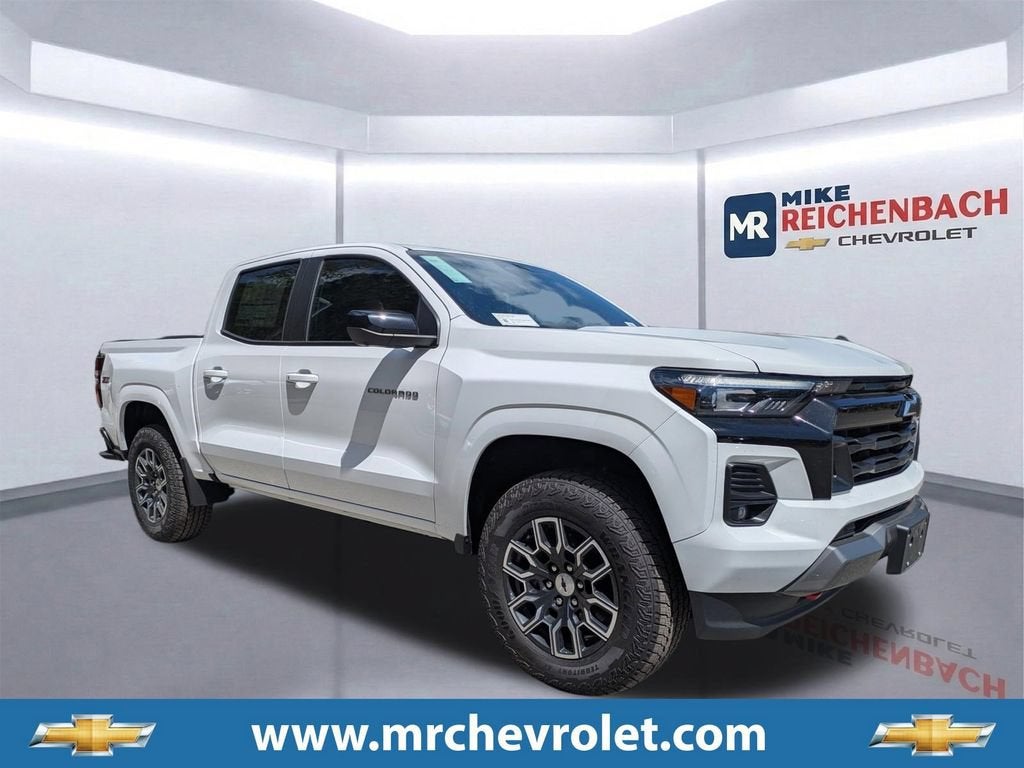 2026 Chevrolet Colorado Z71 in Summit White — front three-quarter view