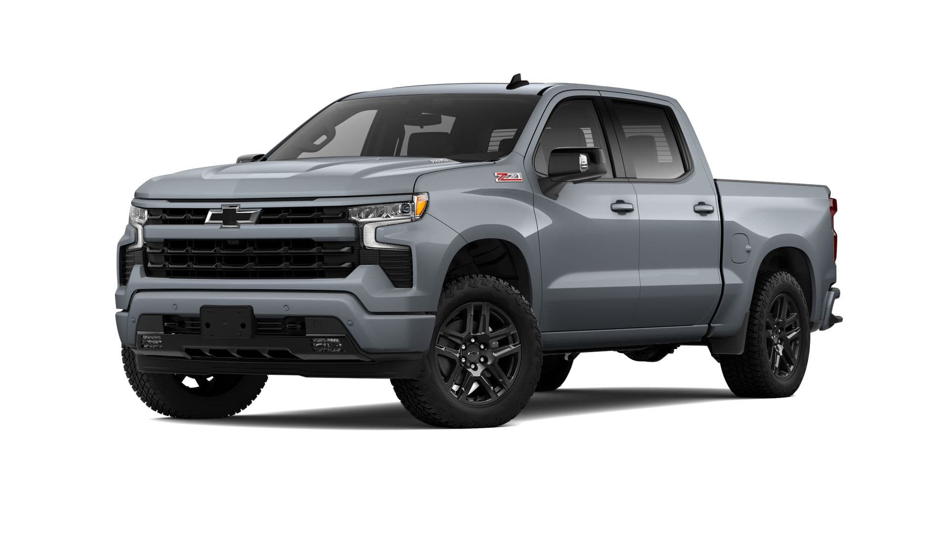 2025 Chevrolet Silverado 1500 RST in Slate Gray Metallic — front three-quarter view