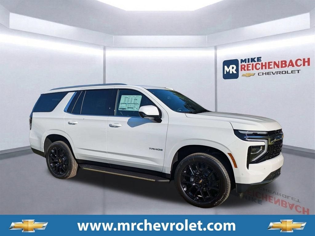 2026 Chevrolet Tahoe LS in Summit White — front three-quarter view