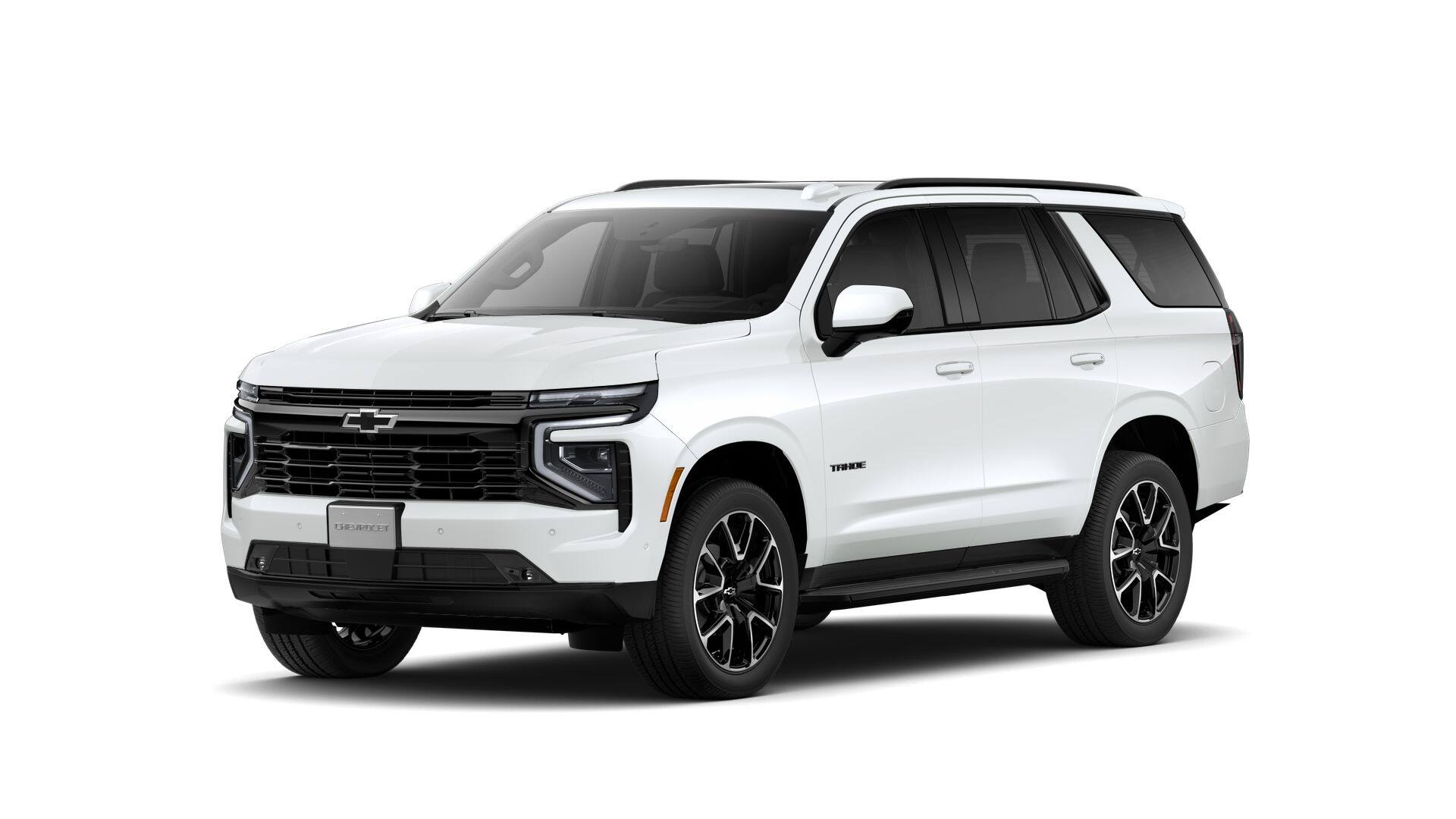 2026 Chevrolet Tahoe RST in Summit White — front three-quarter view