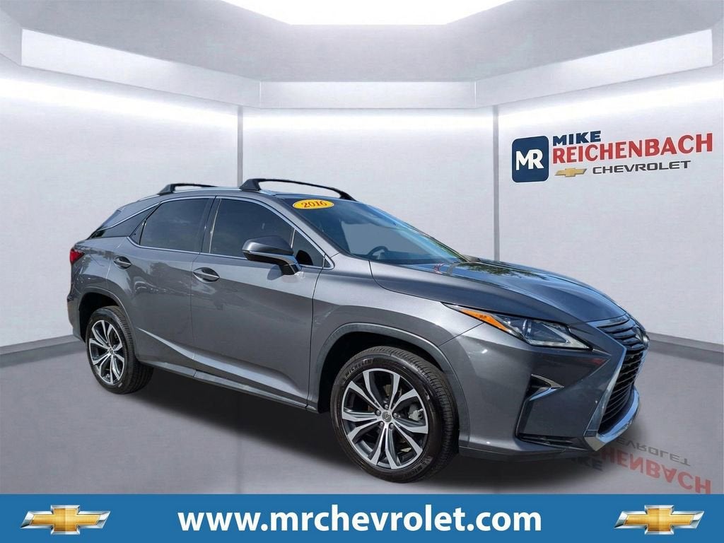 2016 Lexus RX 350 F Sport in Nebula Gra — front three-quarter view