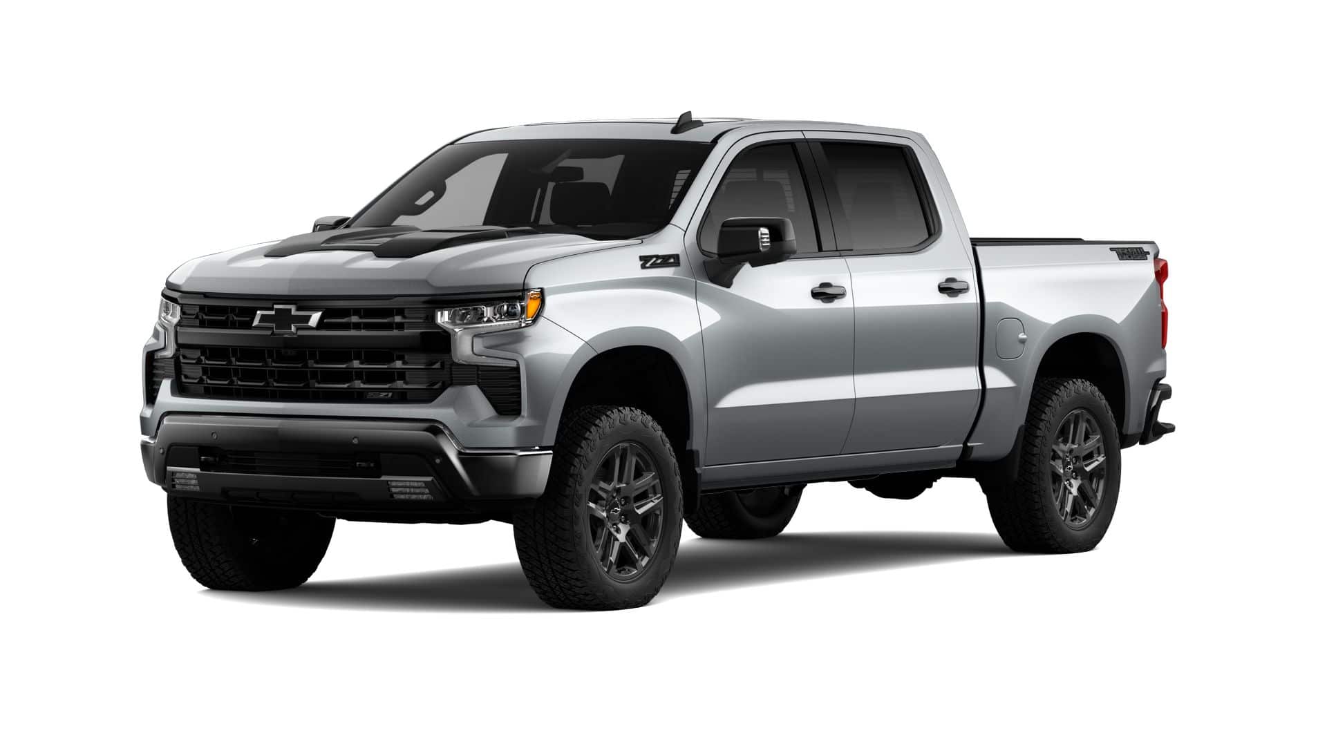 2026 Chevrolet Silverado 1500 LT Trail Boss in Sterling Gray Metallic — front three-quarter view