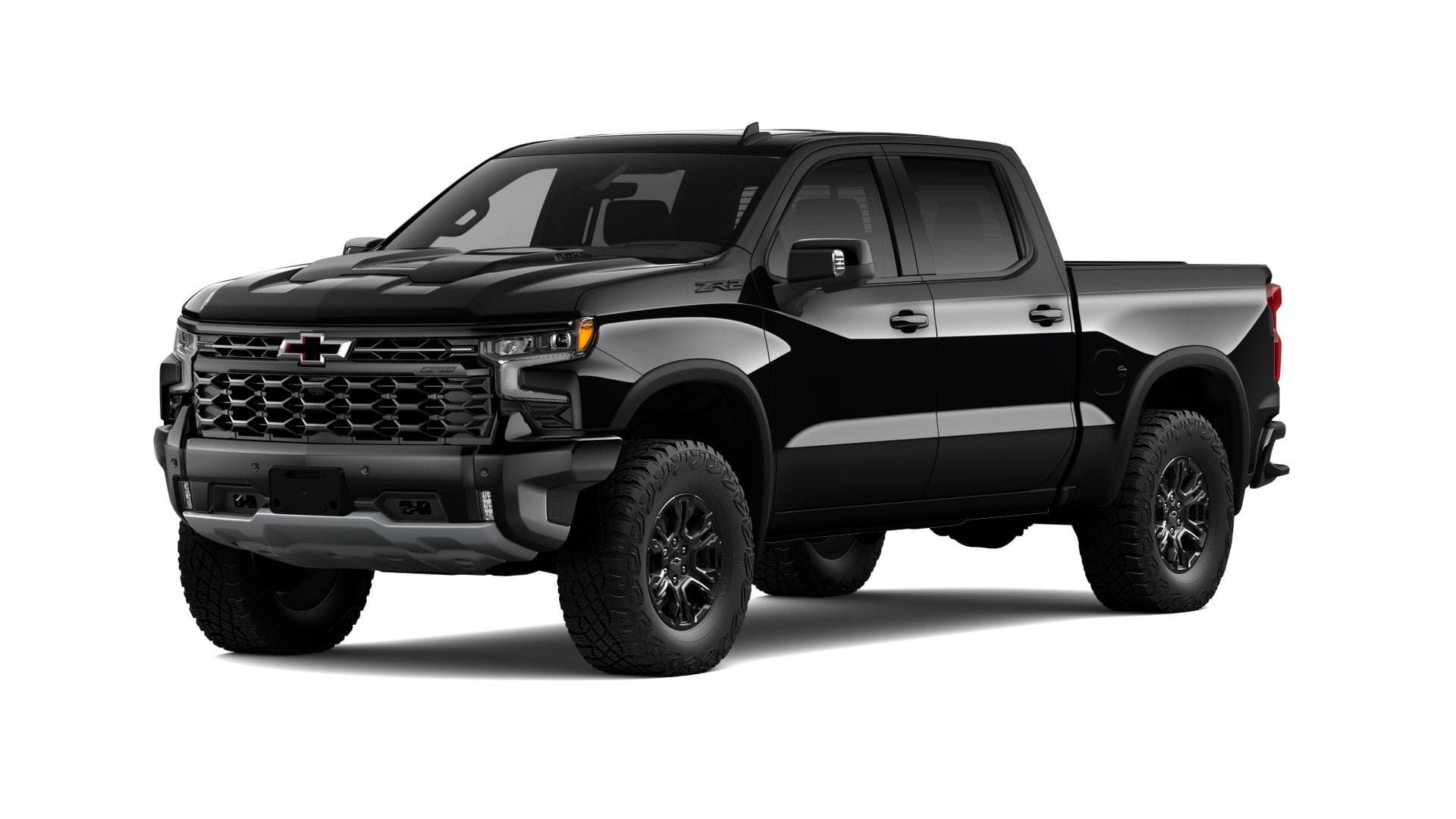 2026 Chevrolet Silverado 1500 ZR2 in Black — front three-quarter view