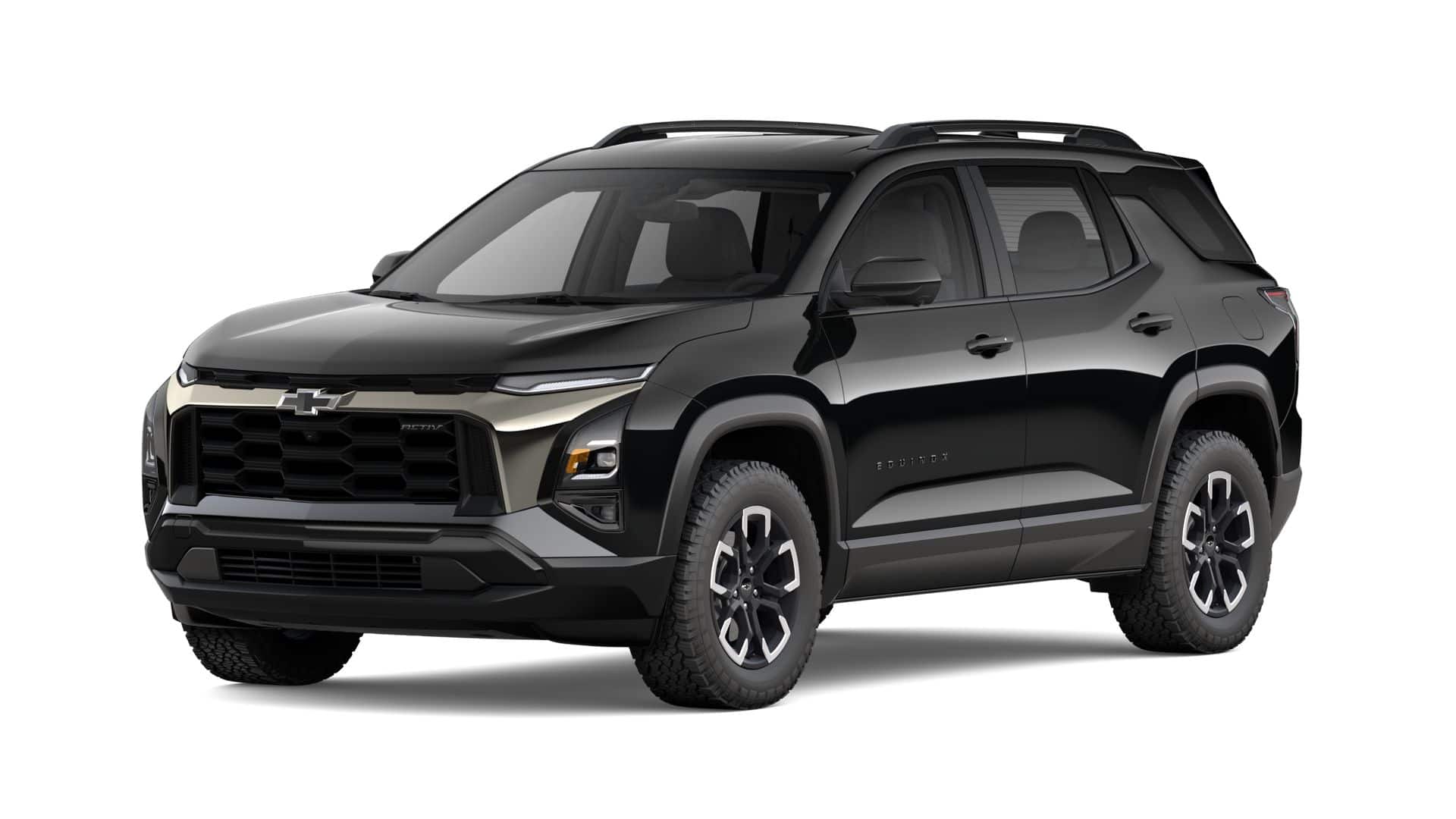 2027 Chevrolet Equinox FWD ACTIV in Mosaic Black Metallic — front three-quarter view