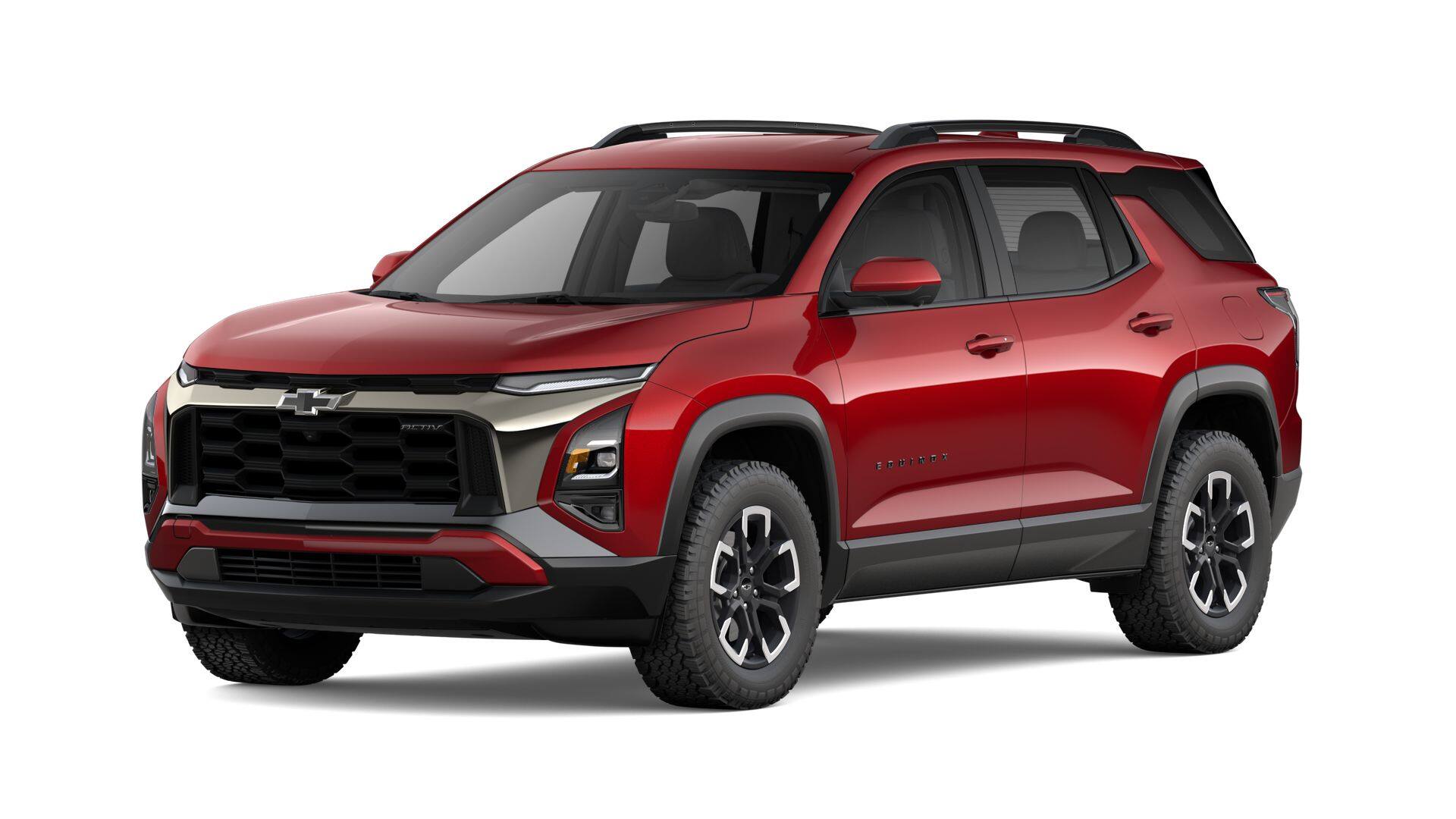 2027 Chevrolet Equinox FWD ACTIV in Radiant Red Tintcoat — front three-quarter view