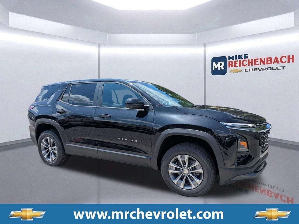 2026 Chevrolet Equinox LT in Mosaic Black Metallic — front three-quarter view