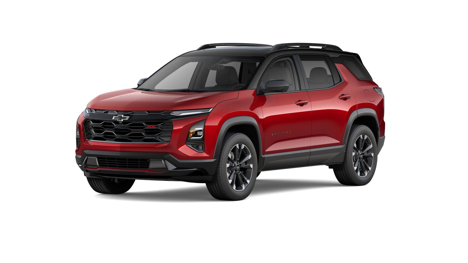 2026 Chevrolet Equinox RS in Radiant Red Tintcoat — front three-quarter view