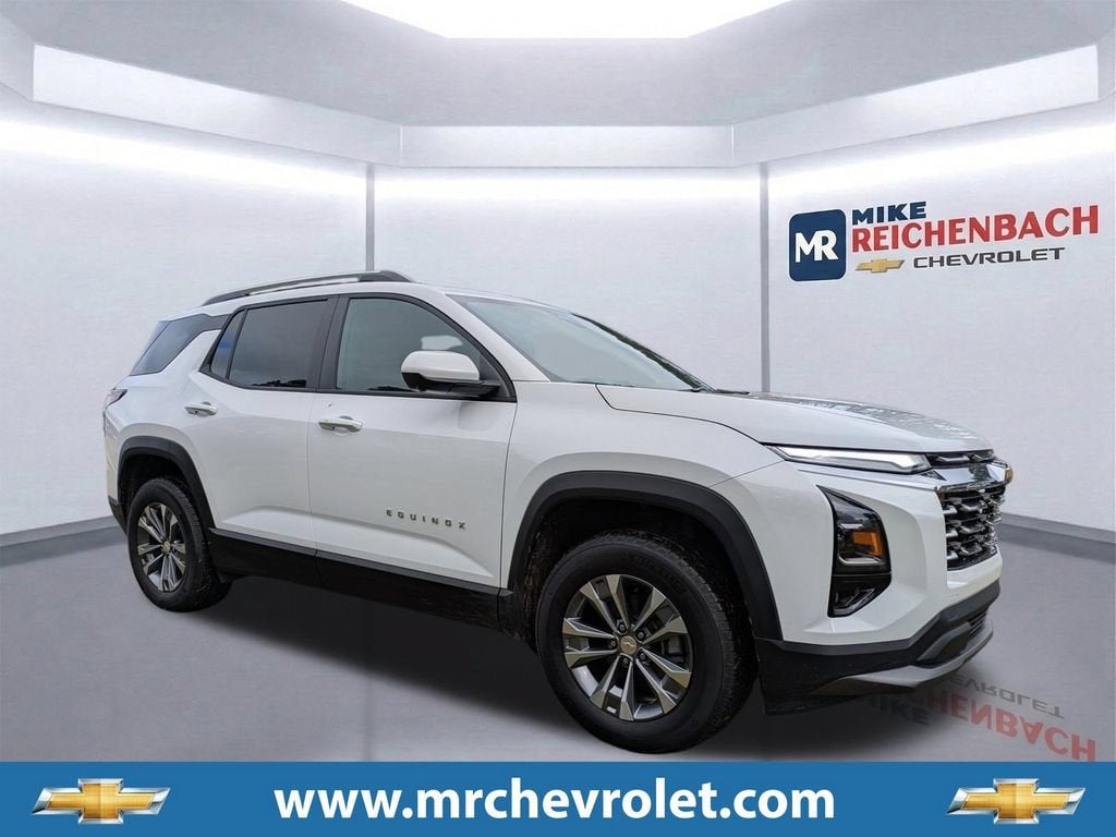 2026 Chevrolet Equinox LT in Summit White — front three-quarter view