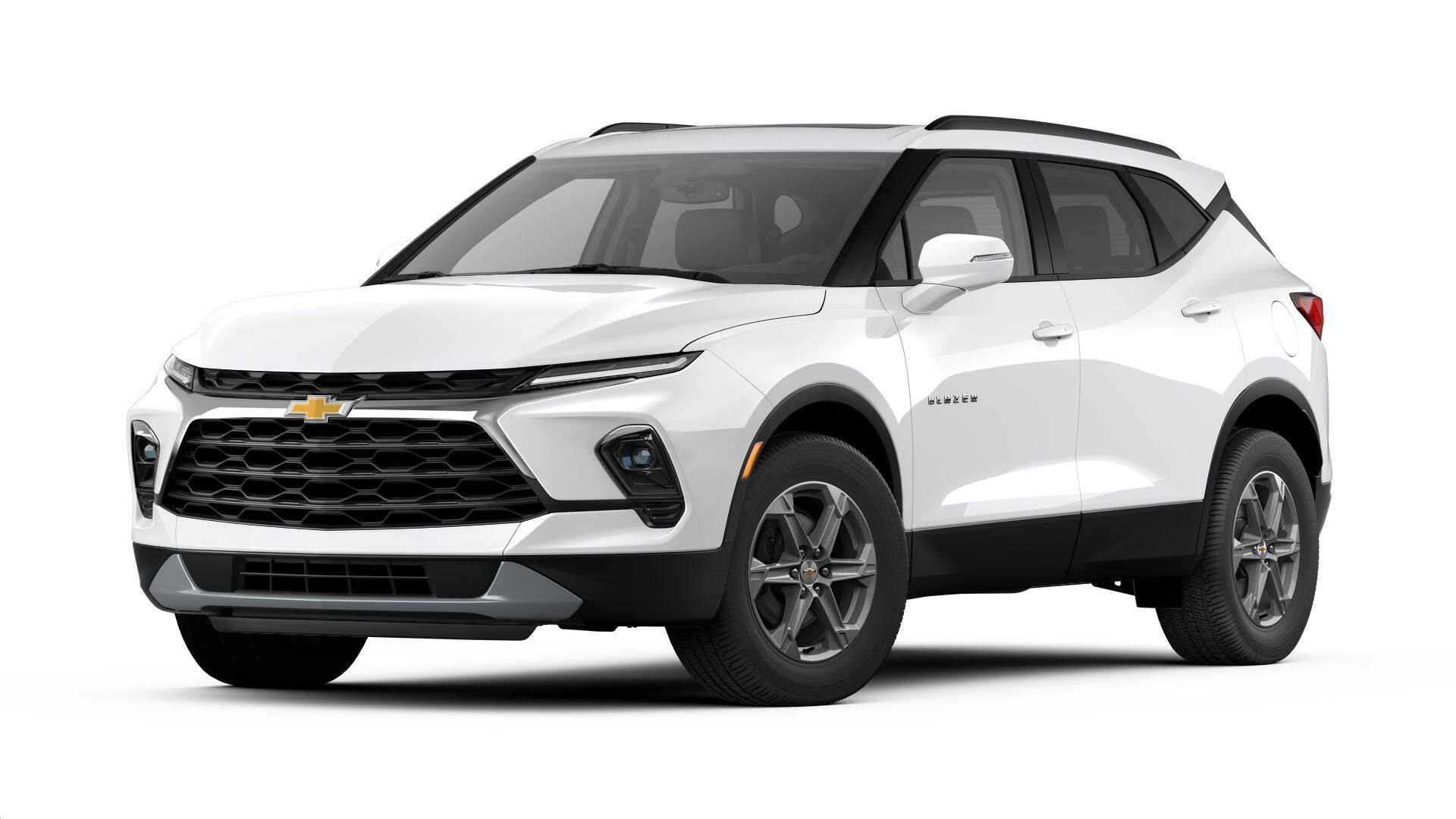 2026 Chevrolet Blazer 3LT in Summit White — front three-quarter view