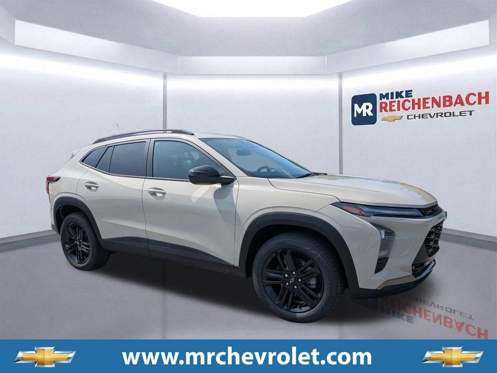 2026 Chevrolet Trax ACTIV in White Sands — front three-quarter view